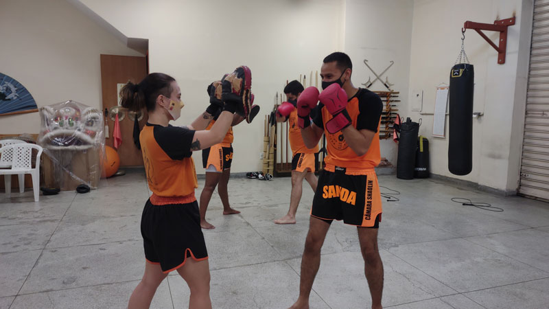 Aula de Sanda - Boxe Chinês